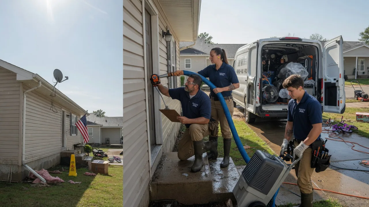 Ceiling Water Damage Restoration in Dennison, OH near me